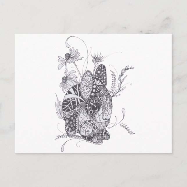 Postal Conejo conejo conejo (Anverso)