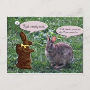 Postal Conejo de Chocolate