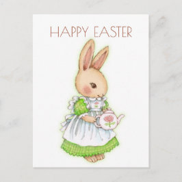 Postal Conejo de conejito de Pascua