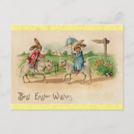 Postal Conejo de conejito de Pascua