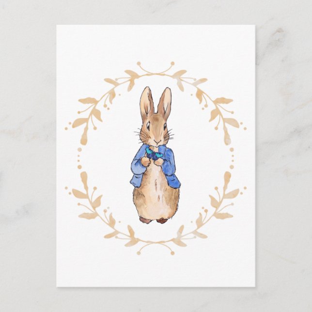 Postal Conejo de cuento tradicional (Anverso)