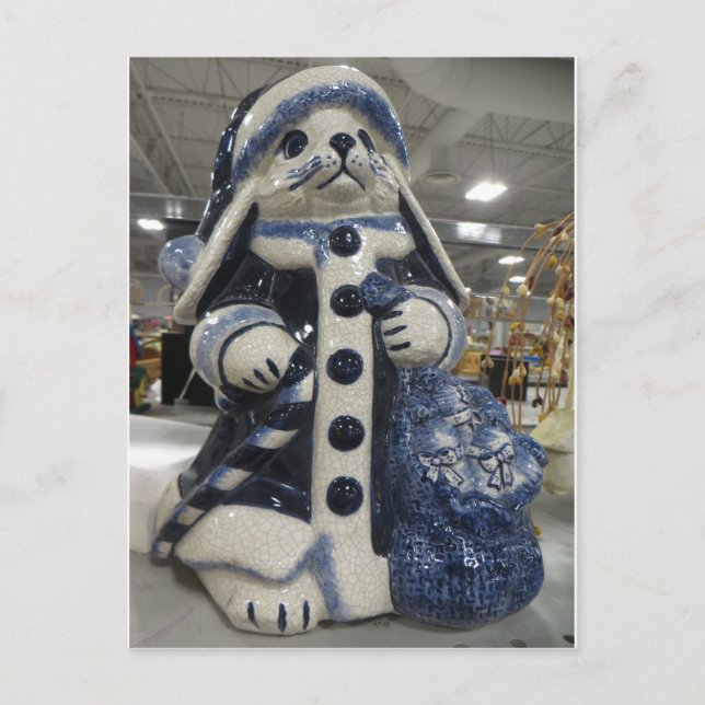 Postal Conejo de navidades (Anverso)