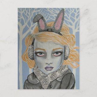 Postal Conejo de nieve