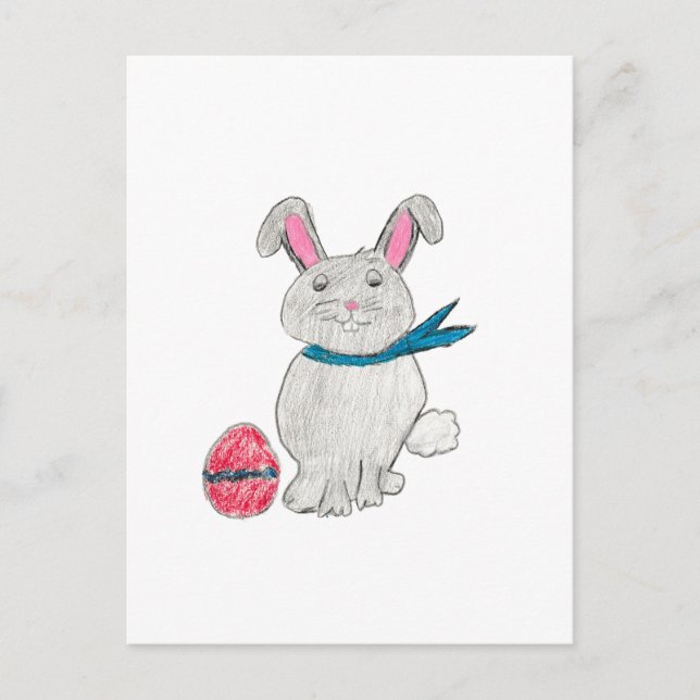 Postal Conejo de Pascua (Anverso)