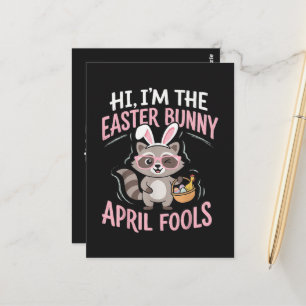 Postal Conejo de Pascua Día de los Inocentes