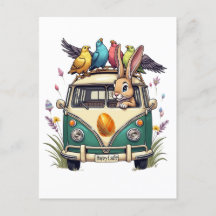 Conejo de Pascua en bus con amigos de aves - Ce de