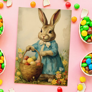 Postal Conejo de Pascua vintage
