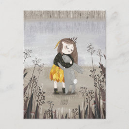 Postal Conejo fluvial por Alexandra Dikaia