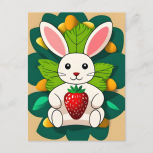 Postal Conejo, Fresas, Mandala, Posttravesía