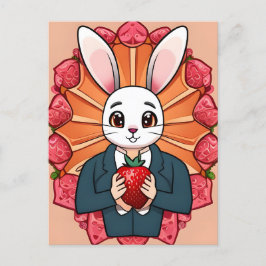 Postal Conejo, Fresas, Mandala, Posttravesía