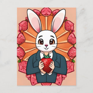 Postal Conejo, Fresas, Mandala, Posttravesía
