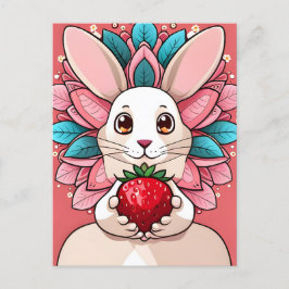 Postal Conejo, Fresas, Mandala, Posttravesía