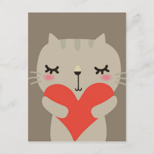 Postal Conejo lindo con amor