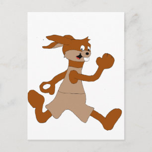 Postal Conejo Personalizado Jogging