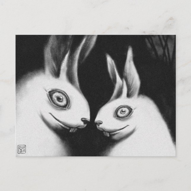 postal "Conejos" (Anverso)