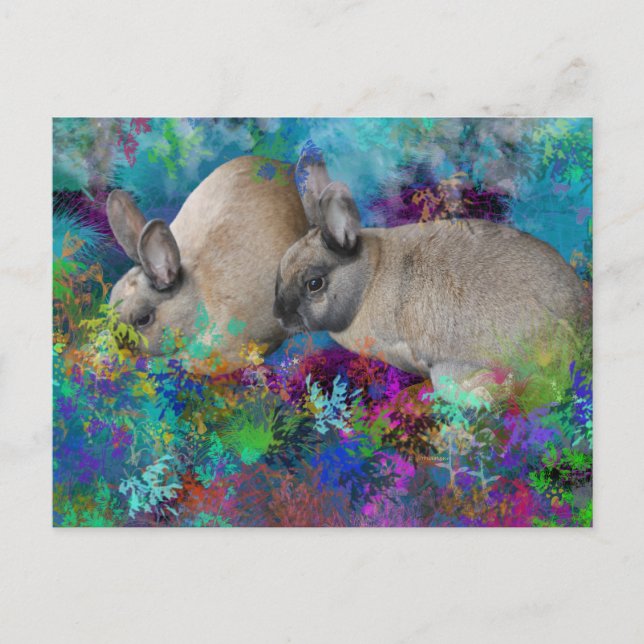 Postal Conejos conejos en Fantasyland: Una historia en la (Anverso)