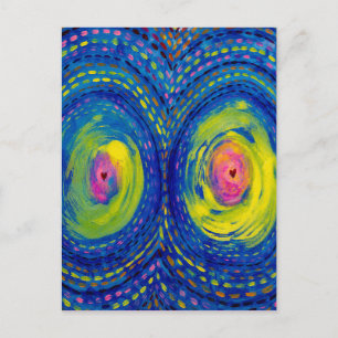 Postal Conexión Cósmica – Arte Cósmico Abstracto Colorido