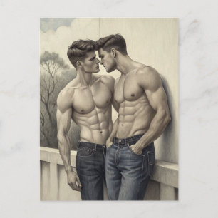 Postal Conexión Intensa: Mirada Romántica Contemporánea