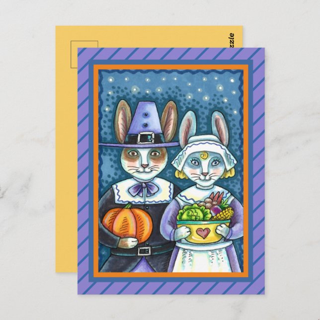 POSTAL CONEXIONES DE PEREGRINO, GRACIAS POR LA COSECHA DE (Anverso / Reverso)