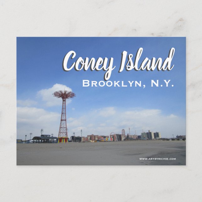 Postal Coney Island, Brooklyn N.Y. (Anverso)
