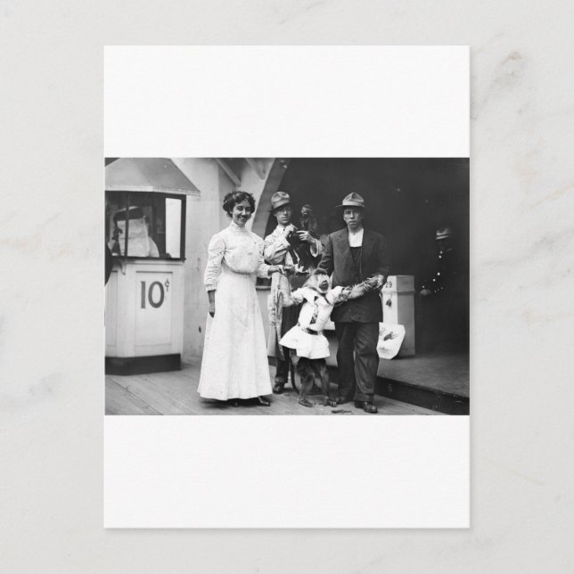 Postal Coney Island Monkey Business (Anverso)