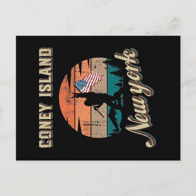 Postal Coney Island New York (Anverso)