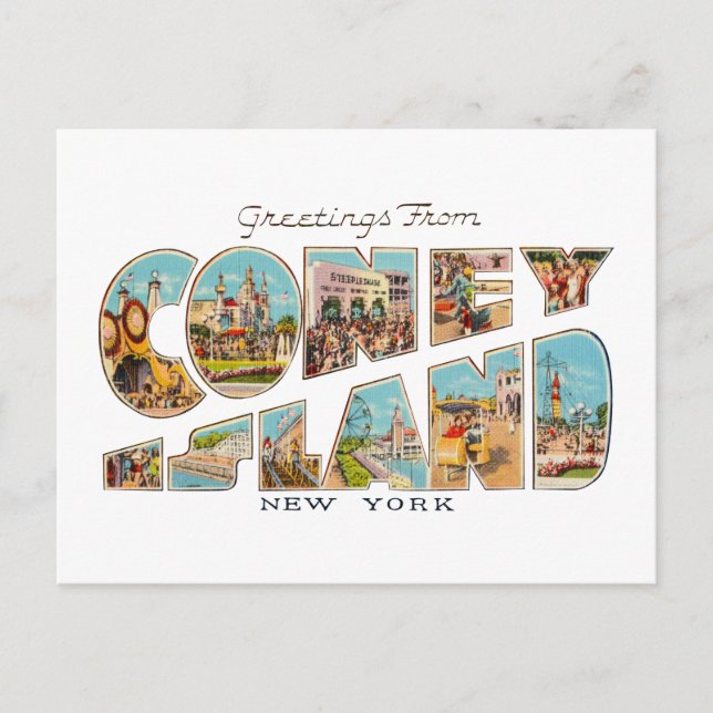 Postal Coney Island NY (Anverso)