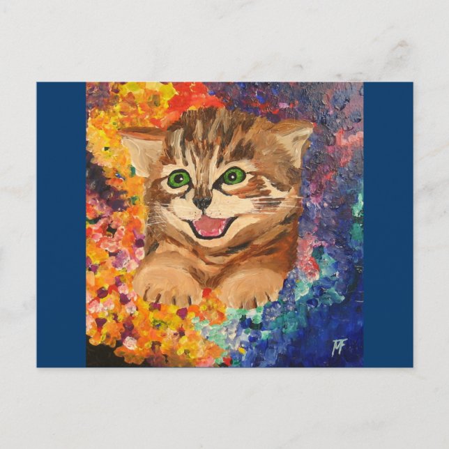 Postal Confetti Kitty (Anverso)