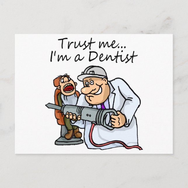 Postal Confía En Mí Como Dentista (Anverso)