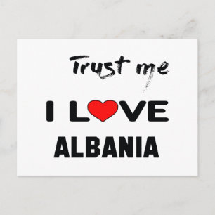 Postal Confía en mí que amo Albania