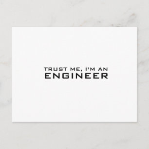 Postal Confía en mí, soy ingeniero