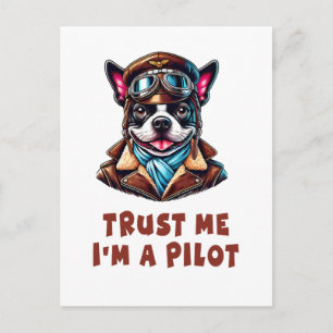 Postal Confía en mí, soy piloto