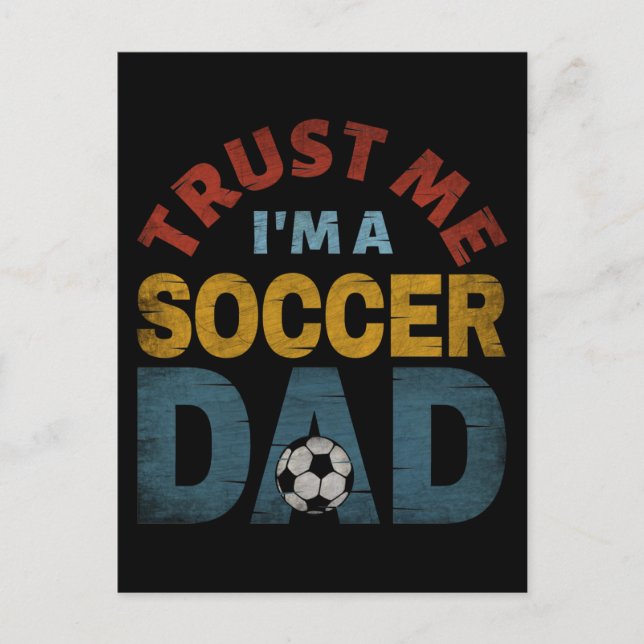 POSTAL CONFÍA EN MÍ SOY UN PADRE DE FÚTBOL (Anverso)