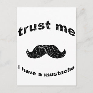 Postal Confía en que tengo bigote