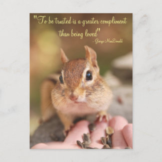 Postal Confiando en Chipmunk