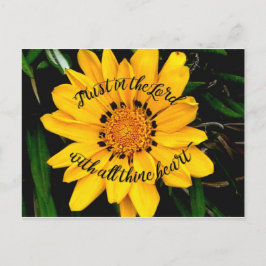 Postal Confianza en el señor Bright Yellow Flower