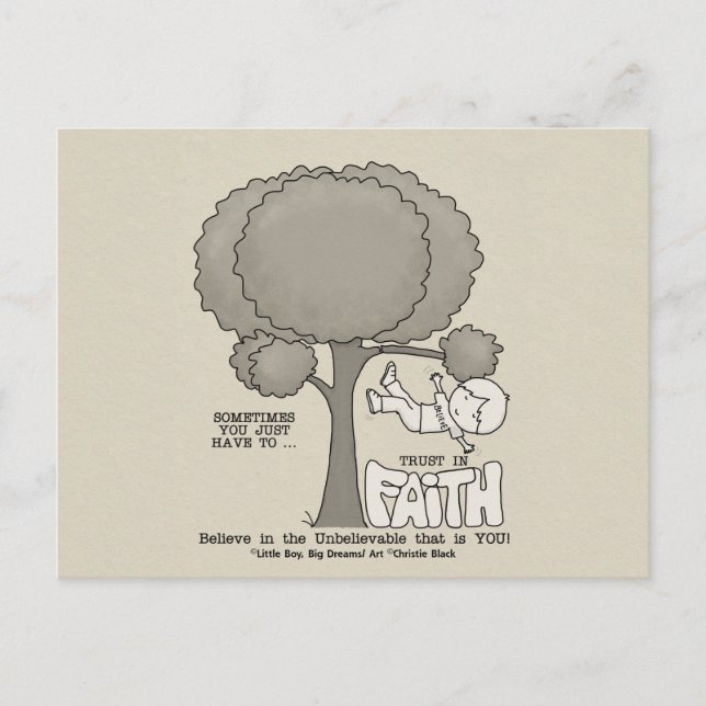 Postal Confianza en la fe (Anverso)