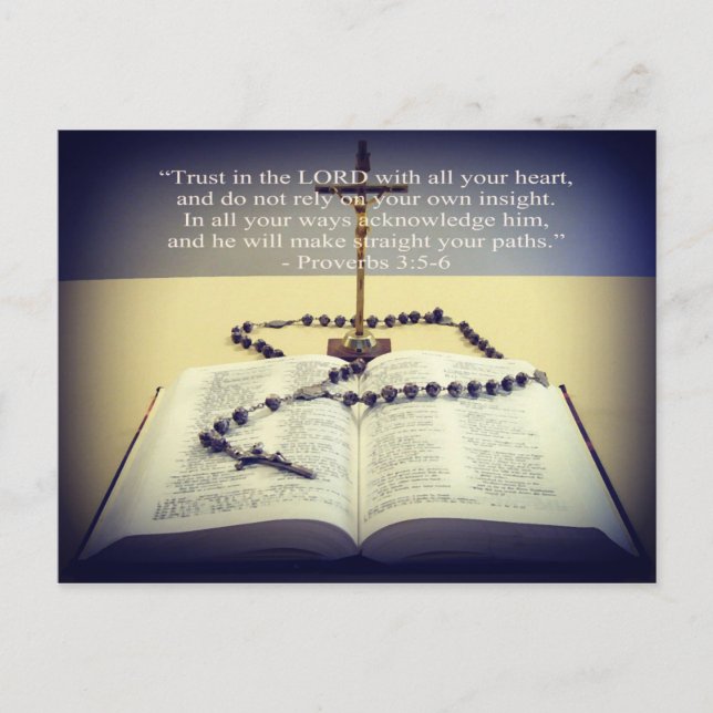 Postal Confiar en el mensaje del Señor (Anverso)