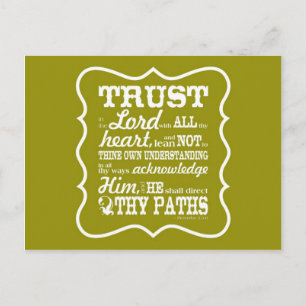 Postal Confiar en el Señor
