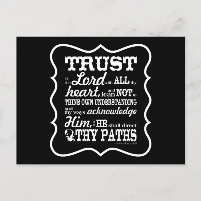 Postal Confiar en el Señor (Anverso)