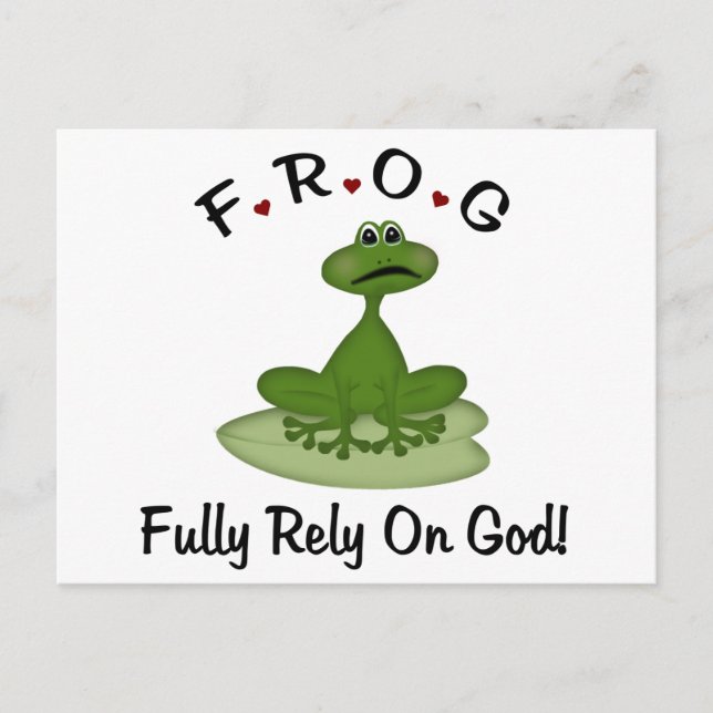 Postal Confiar plenamente en Dios (Anverso)
