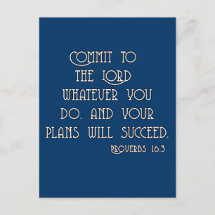 Postal Confíe al señor Bible Quote Tshirts