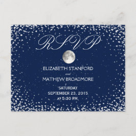 Postal Confirmación de asistencia para bodas | Luna de no