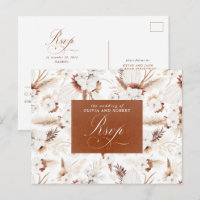 Confirmación de Boda de Flores Blancas y Terracota