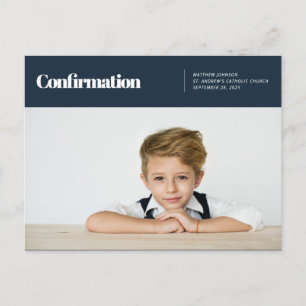 Postal Confirmación sagrada   Foto Personalizado