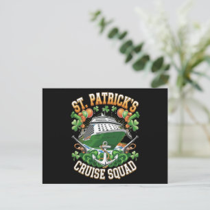Postal Confrontación de la familia St Patrick's Day Cruis