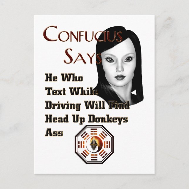 Postal Confucio Dice (Anverso)