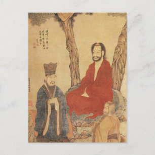 Postal Confucio, Lao-tzu y Arhat Budista