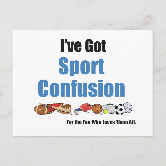 Postal Confusión deportiva superior (Anverso)
