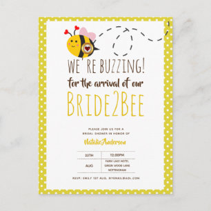 Postal CONGELACIÓN por LLEGAR A BRIDE2BEE Ducha de novia
